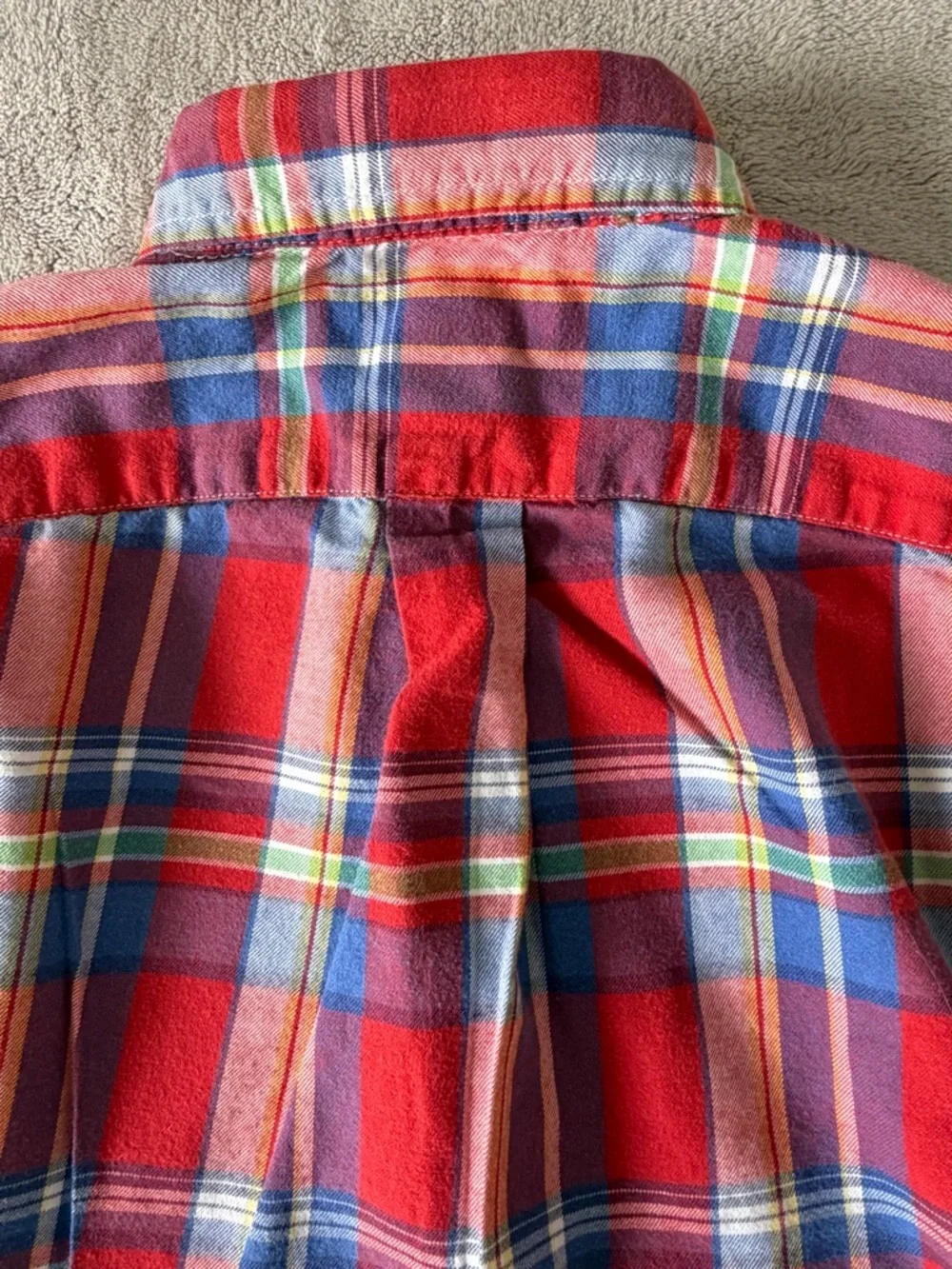 Ralph Lauren Boys 2T Plaid Cotton Button Down Shirt Preppy Academia